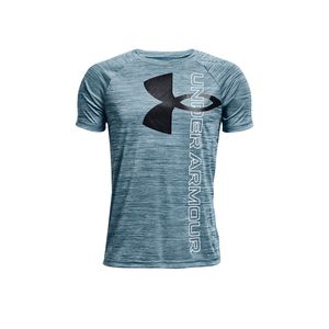 UA POLERA TECH SPLIT LOGO HYBRID KIDS PARA NIÑO PRE-ESCOLAR