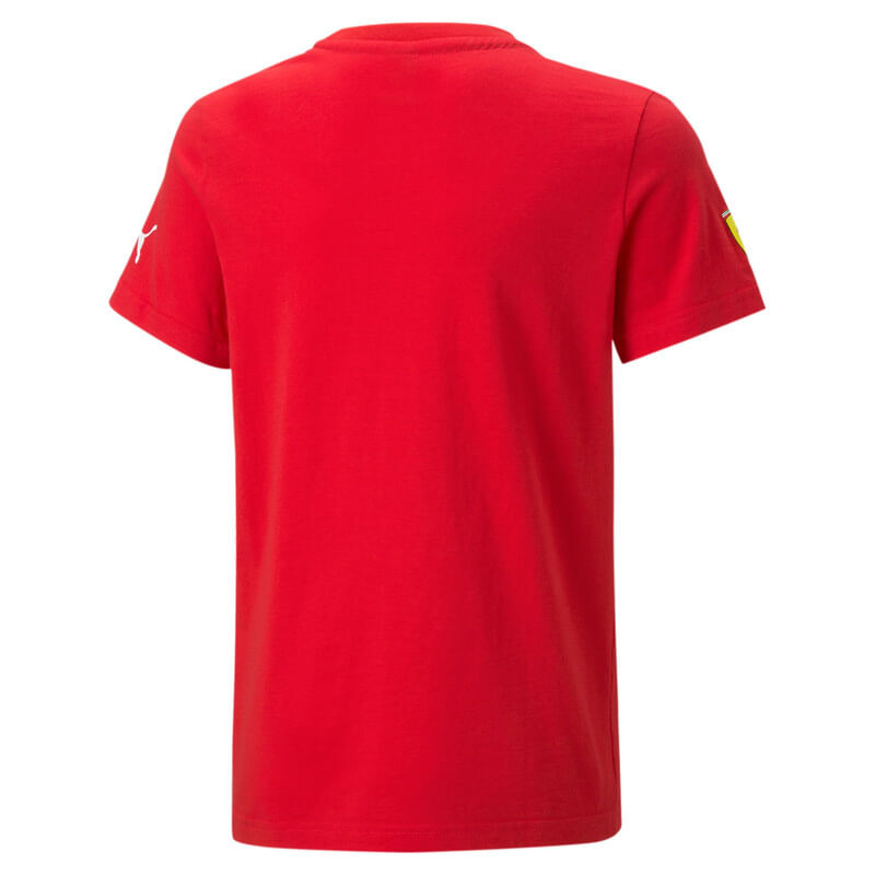 PUMA-POLERA-FERRARI-RACE-KIDS-BIG-SHIELD-TONAL