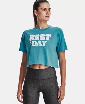 UA POLERA REST DAY CROP SS