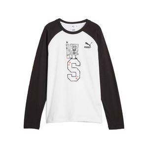 PUMA POLERA X SPONGEBOB LS KIDS PARA NIÑO JUVENIL