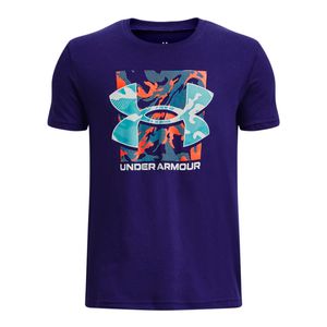 UA POLERA BOX LOGO CAMO SS KIDS PARA NIÑO JUVENIL