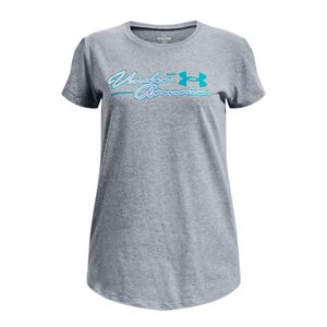 UA POLERA GRADIENT SCRIPT SS KIDS PARA NIÑA JUVENIL