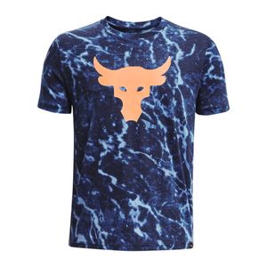UA POLERA PJT ROCK MARBLE AOP SS KIDS PARA NIÑO JUVENIL