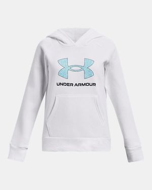 UA SUDADERA RIVAL FLC BL PRINT FILL HDY-BF KIDS PARA NIÑA JUVENIL