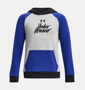 UA SUDADERA RIVAL FLEECE SCRIPT CB HD KIDS PARA NIÑO JUVENIL