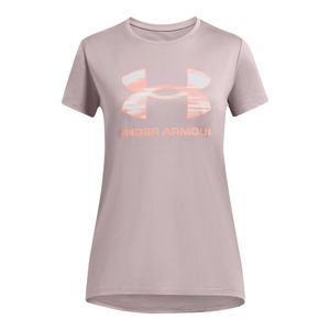 UA POLERA TECH PRINT BL SSC KIDS PARA NIÑA JUVENIL