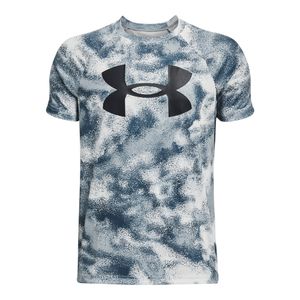 UA POLERA TECH BL PRINTED SS KIDS PARA NIÑO JUVENIL