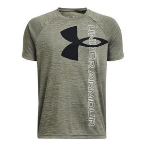 UA POLERA TECH SPLIT LOGO HYBRID SS KIDS PARA NIÑO JUVENIL