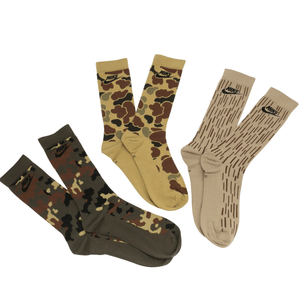 NIKE MEDIAS U NK EVERYDAY ESSENTIAL CREW 3PR - 200 CAMO MIX